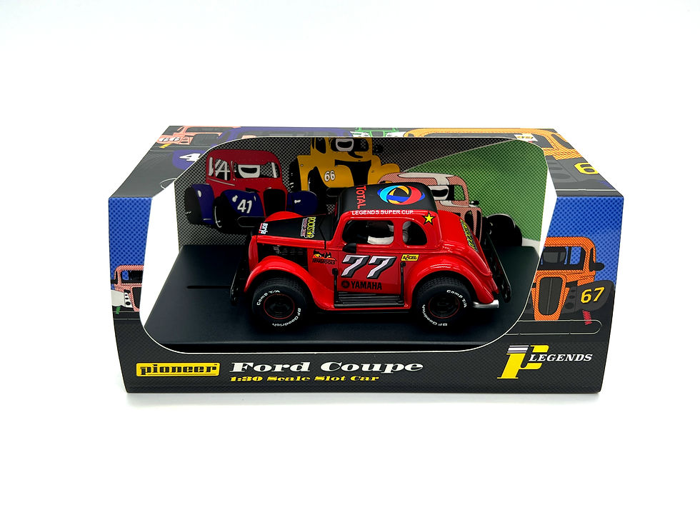 P109 Pioneer Legends Racer, '34 Ford Coupe, Red #77