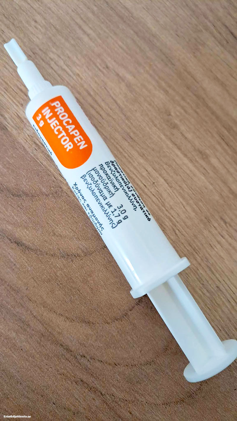 "Dränerings sprutan" är inget hon saknar, inte jag heller för den delen..