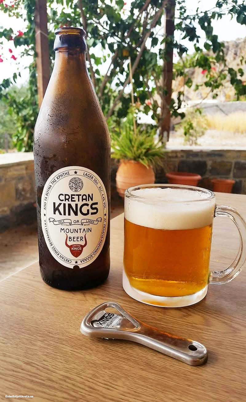 Cretan Kings Mountain Beer - Från en av Kretas många Micro bryggerier.