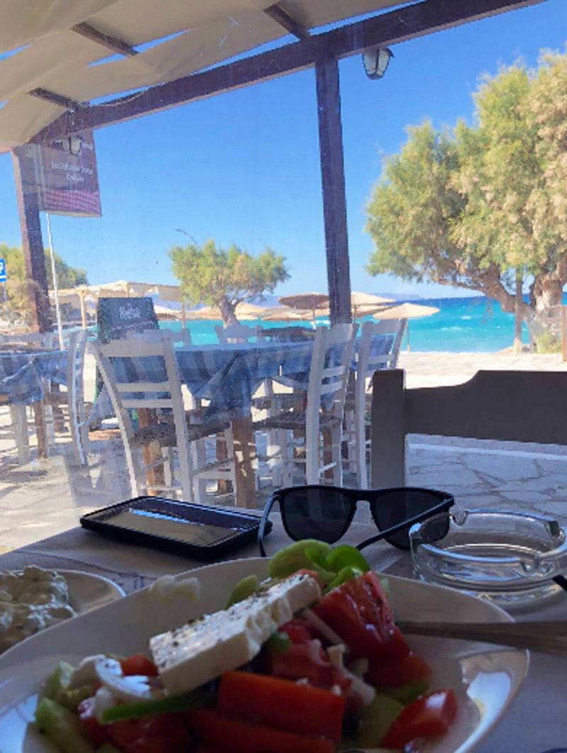 Paxati Taverna, Pachia Ammos (Lite snålt med feta, håller med...)