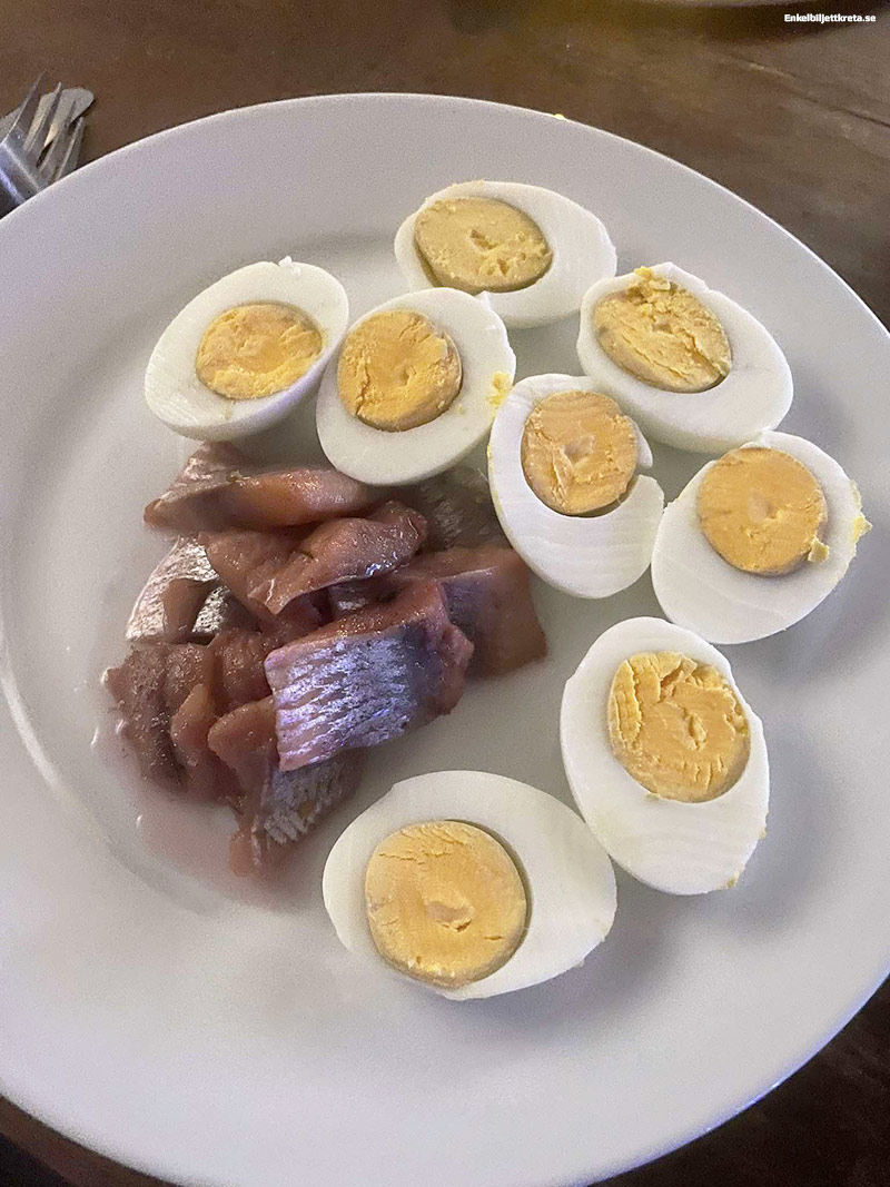 Ägg och Matjessill får pryda årets Jultallrik...