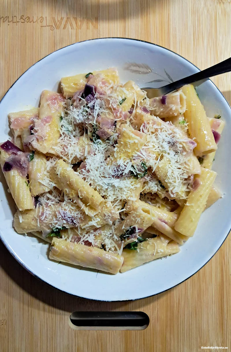 PS. Jag valde att använda pasta Troubetina (Rigatoni) istället.