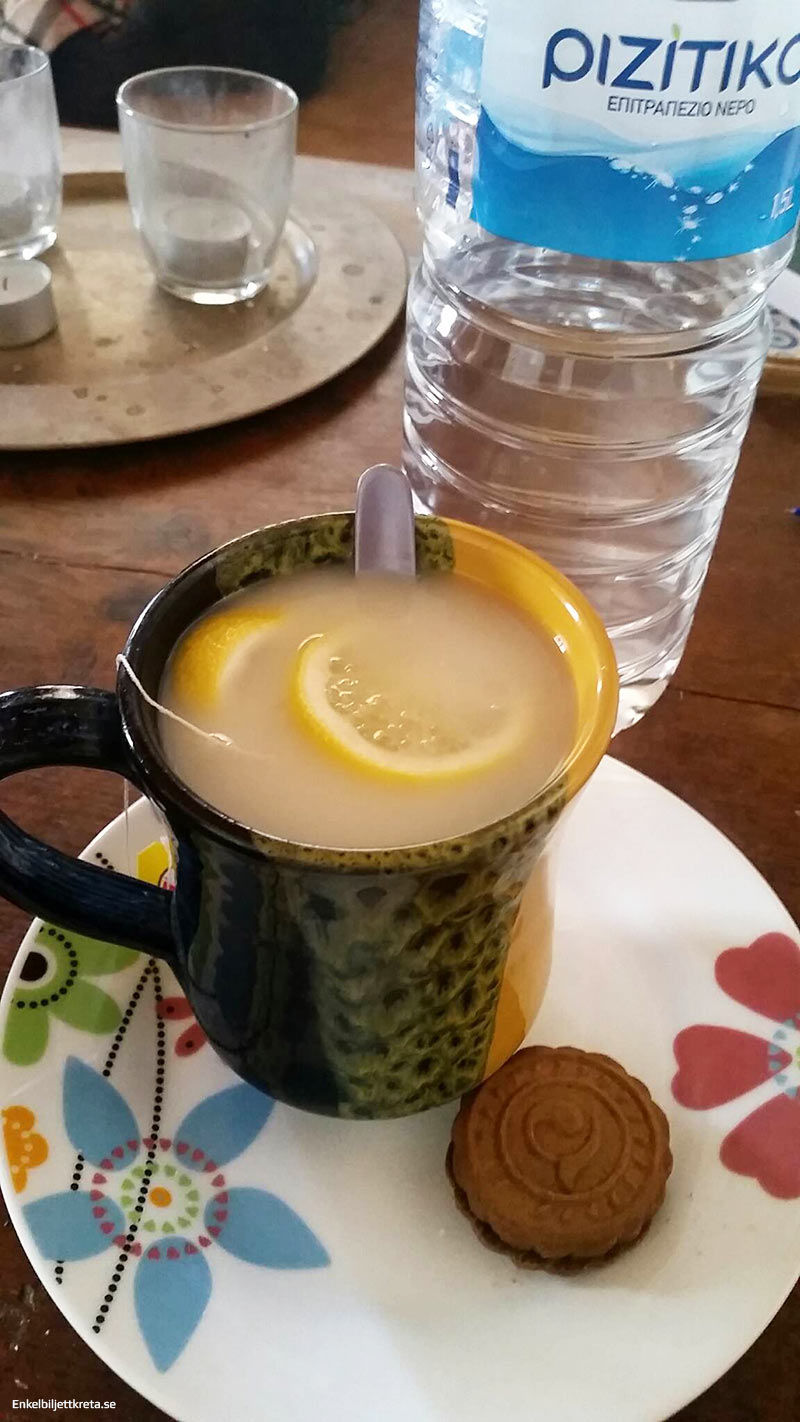 ...och en kopp Kamomill te med färsk Citron värmer gott.