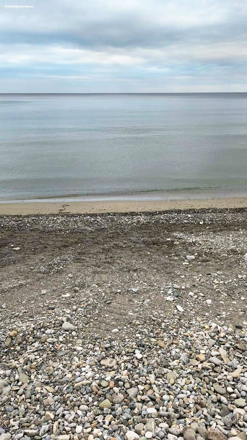 Vattennivån har sjunkit undan med ca 10 meter