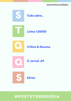 BOLETIM DOS POSTS SEMANAIS DO BLOG!