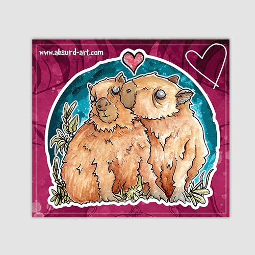 Thumbnail: Vinyl Sticker Capybaras