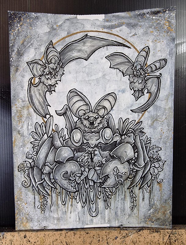 Thumbnail: Sternzeichen Krebs, Original Kunstwerk