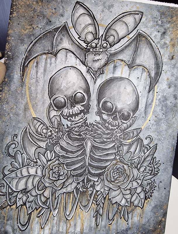 Miniaturbild: Sternzeichen Zwilling, Original Kunstwerk