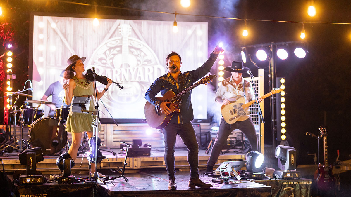 The Barnyard Band performing live country music at a Townsville venue in North Queensland