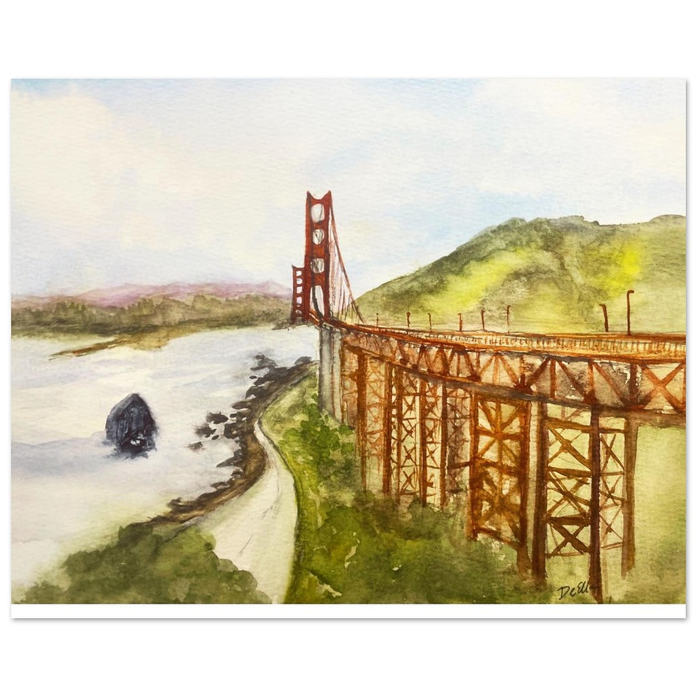 Thumbnail: Meet Me at the Gate – Fine Art Print from Original Watercolor