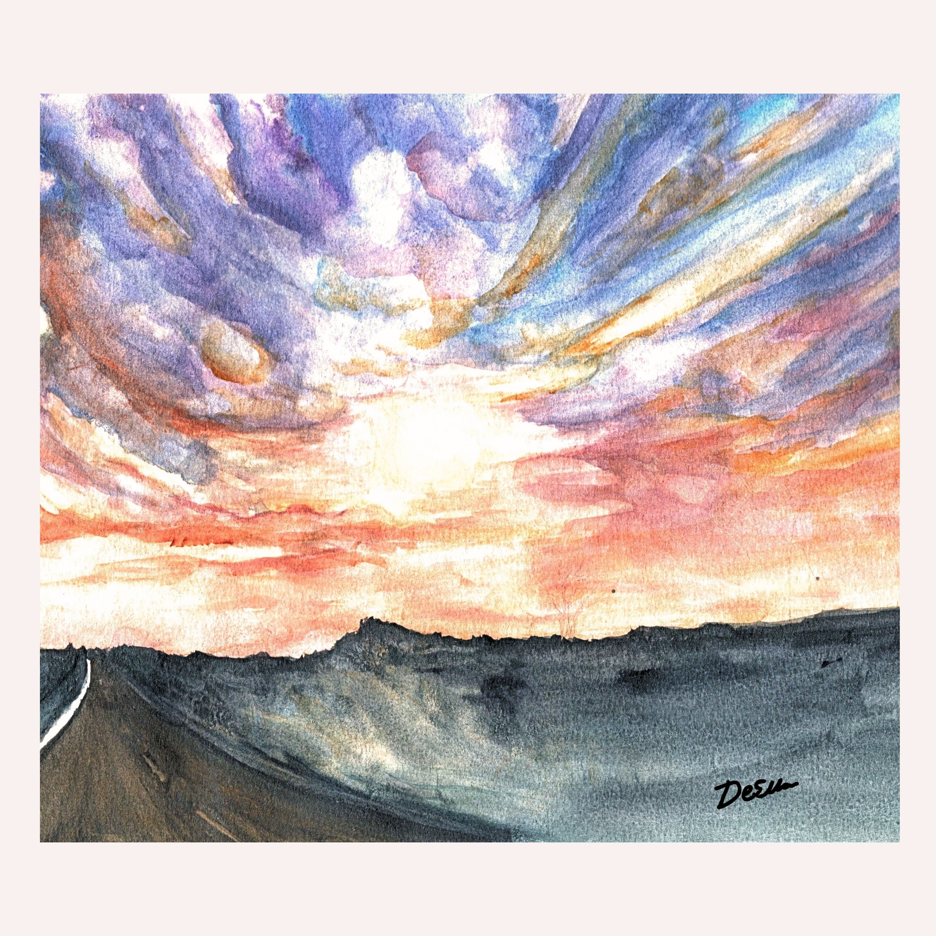 Threshold of Light – Watercolor Art Print-DeElla Hoberg Art