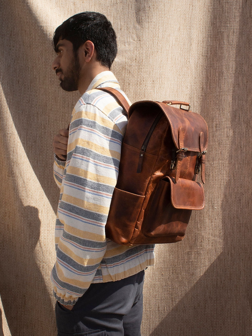 Thumbnail: Handmade Buffalo Backpack
