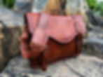 Thumbnail: 18 inch Large Retro full grain genuine Hunter Leather Laptop Messenger Bag Offic