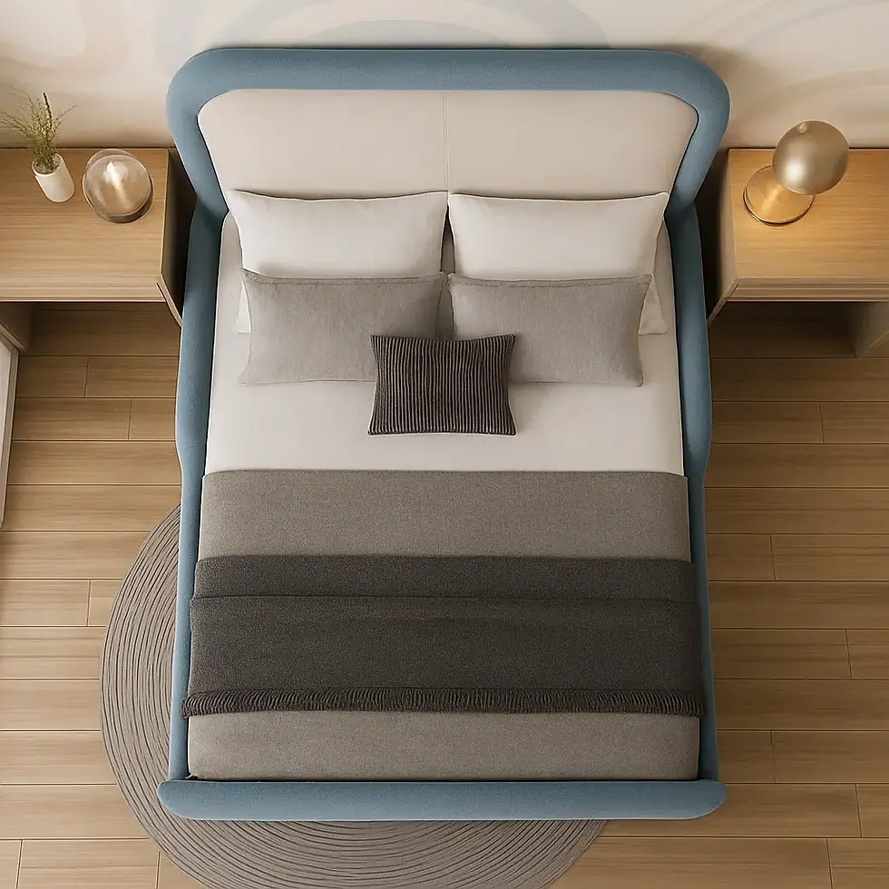 Thumbnail: Horizon Velvet Kids Bed – Modern Frame & Cozy Comfort