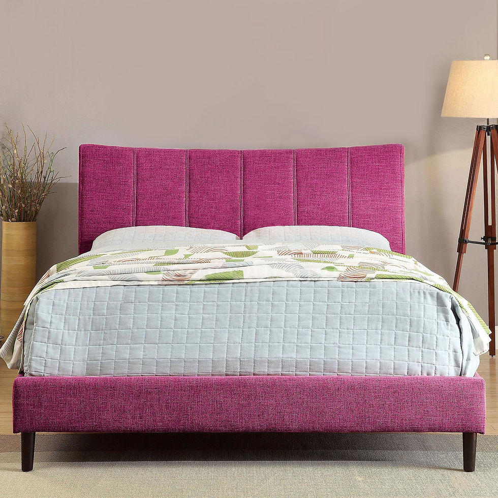 Thumbnail: Dusi Linen Fabric Bed – Sleek Simplicity and Custom Comfort