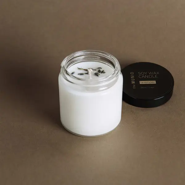 Sīktēls: the MUNIO Mazā svece stikla traukā