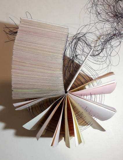 peau de cellulose, livre objet Amélie Doussot
