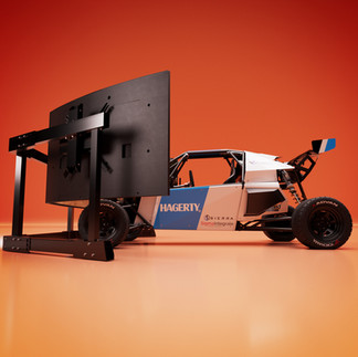 Sigma Sierra Off Road full-vehicle simulator concept image from Vthrotl Simulators side view