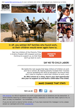 Child labour emailer
