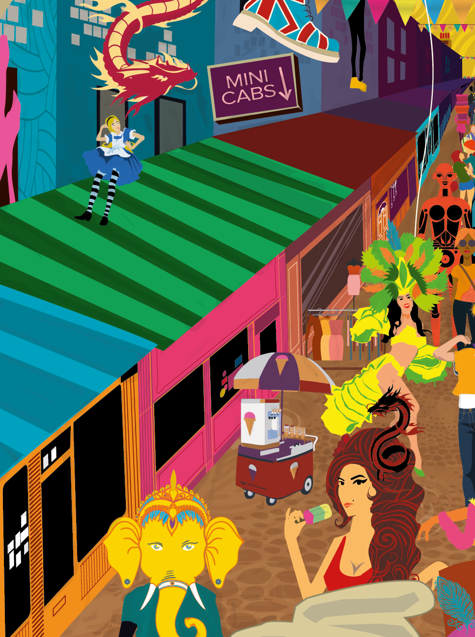 Thumbnail: Colourful Camden London Posters