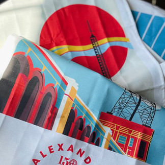 Alexandra Palace Tea Towels by Eye for London Prints