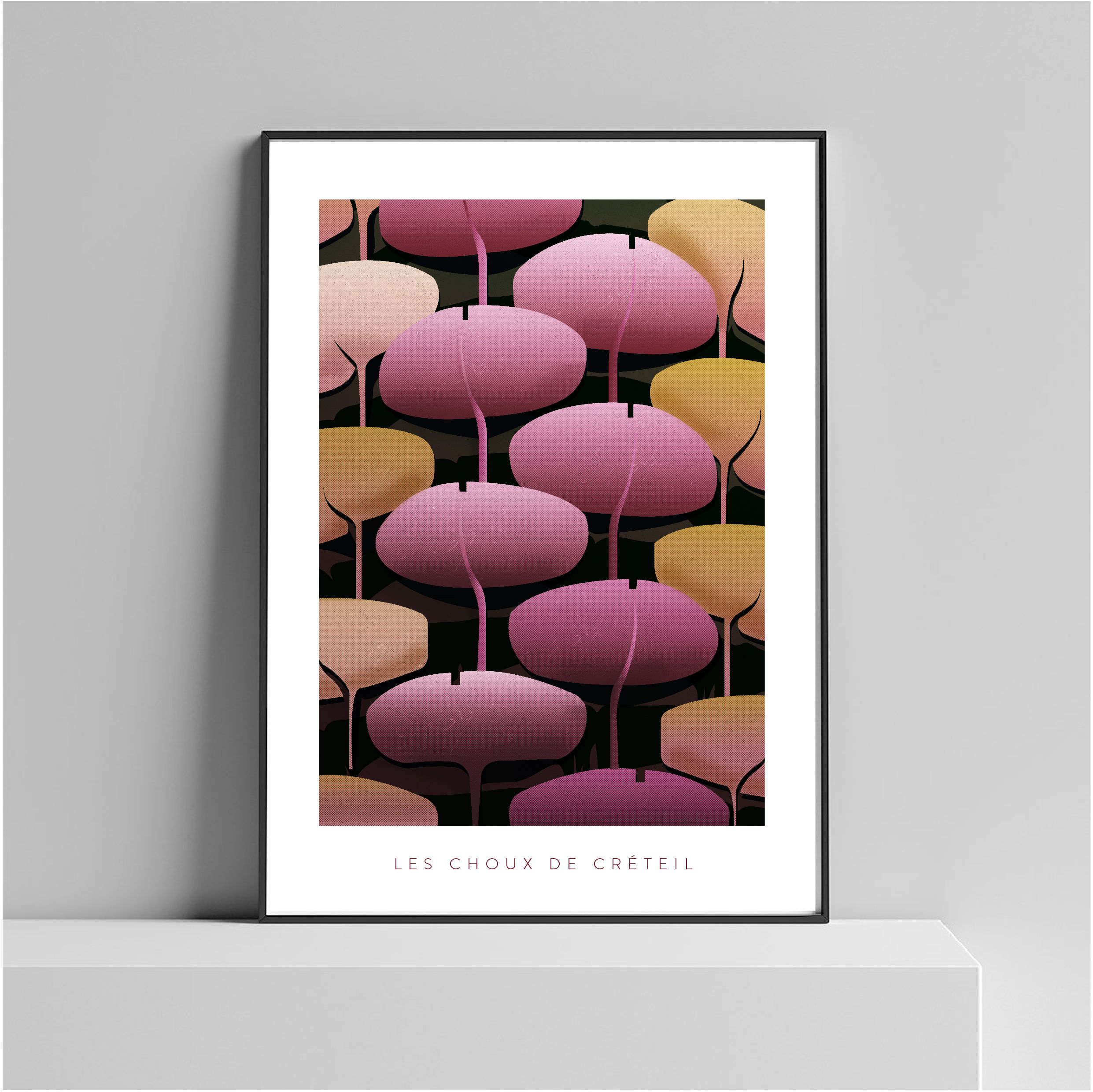 Les Choux de Créteil Paris Illustrated Art Print