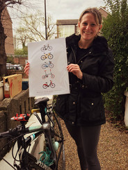 Cycle and the City Art Print