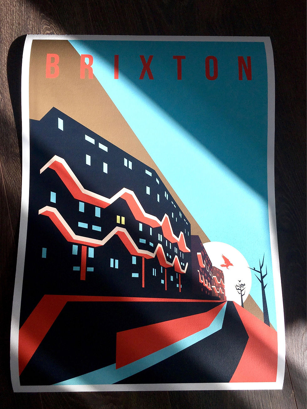 Thumbnail: Southwyck House Brixton London Art Print