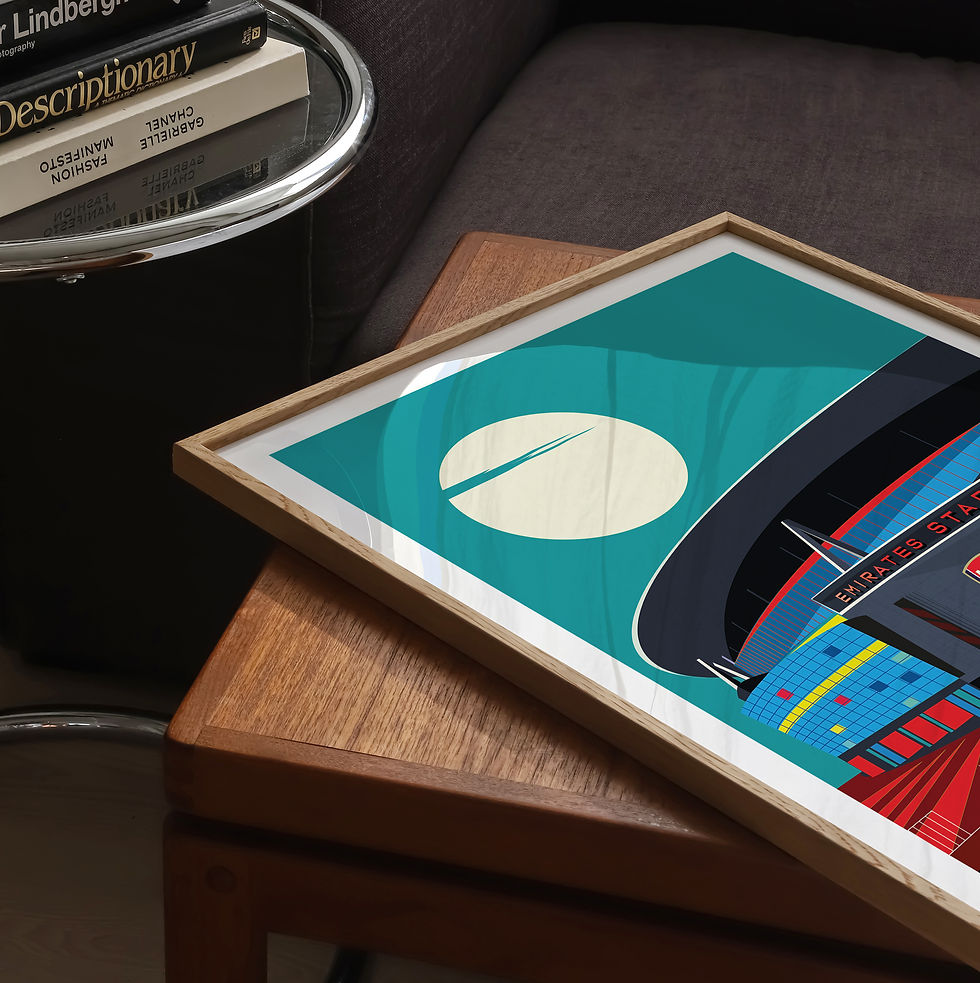 Thumbnail: Arsenal Stadium London Art Print Set