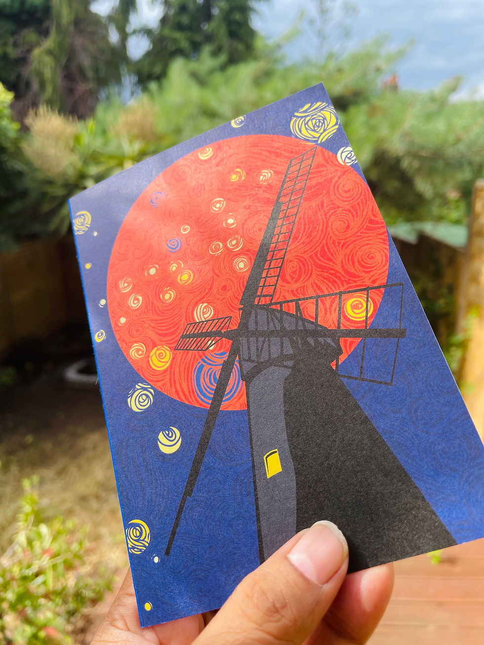 Thumbnail: Brixton windmill London Greeting Card