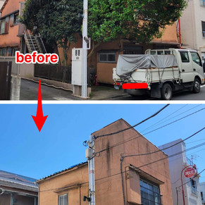 伐採施工例　赤坂緑園