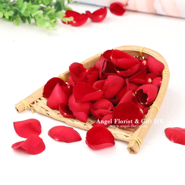 縮圖：新鮮紅玫瑰花瓣(真花)90-100片一包