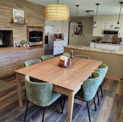 Custom Oak kitchen/dinning room table with custom stain color