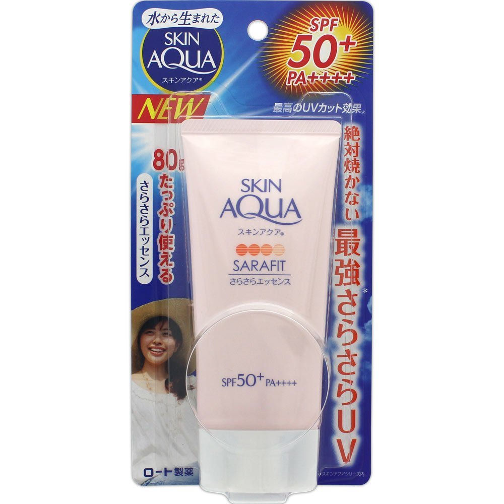 Skin Aqua Sarafit UV Silky Essence Aqua Floral Scent SPF50 + PA ++++ 80g Japan