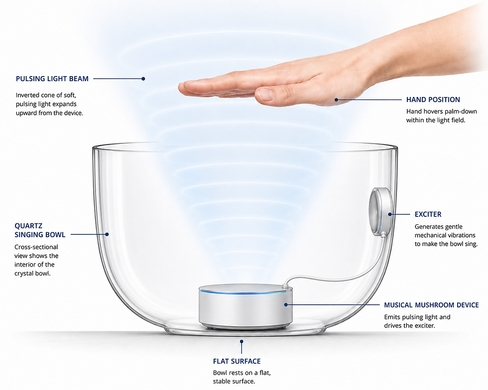 How Does the Musical Mushroom Work? The Technology Behind Gesture-Controlled Crystal Singing Bowls