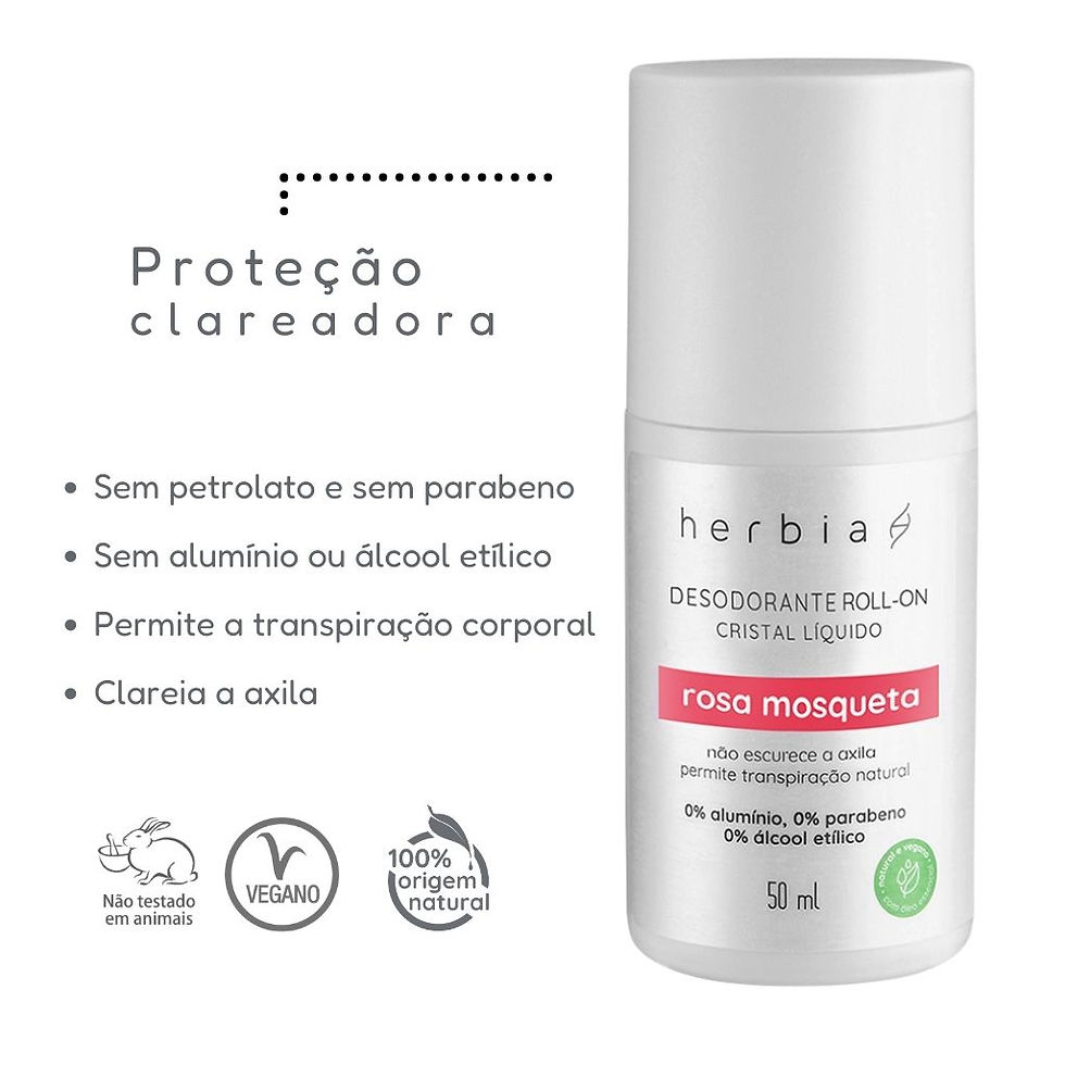 Miniatura: Desodorante Roll On Rosa Mosqueta Herbia 50ml