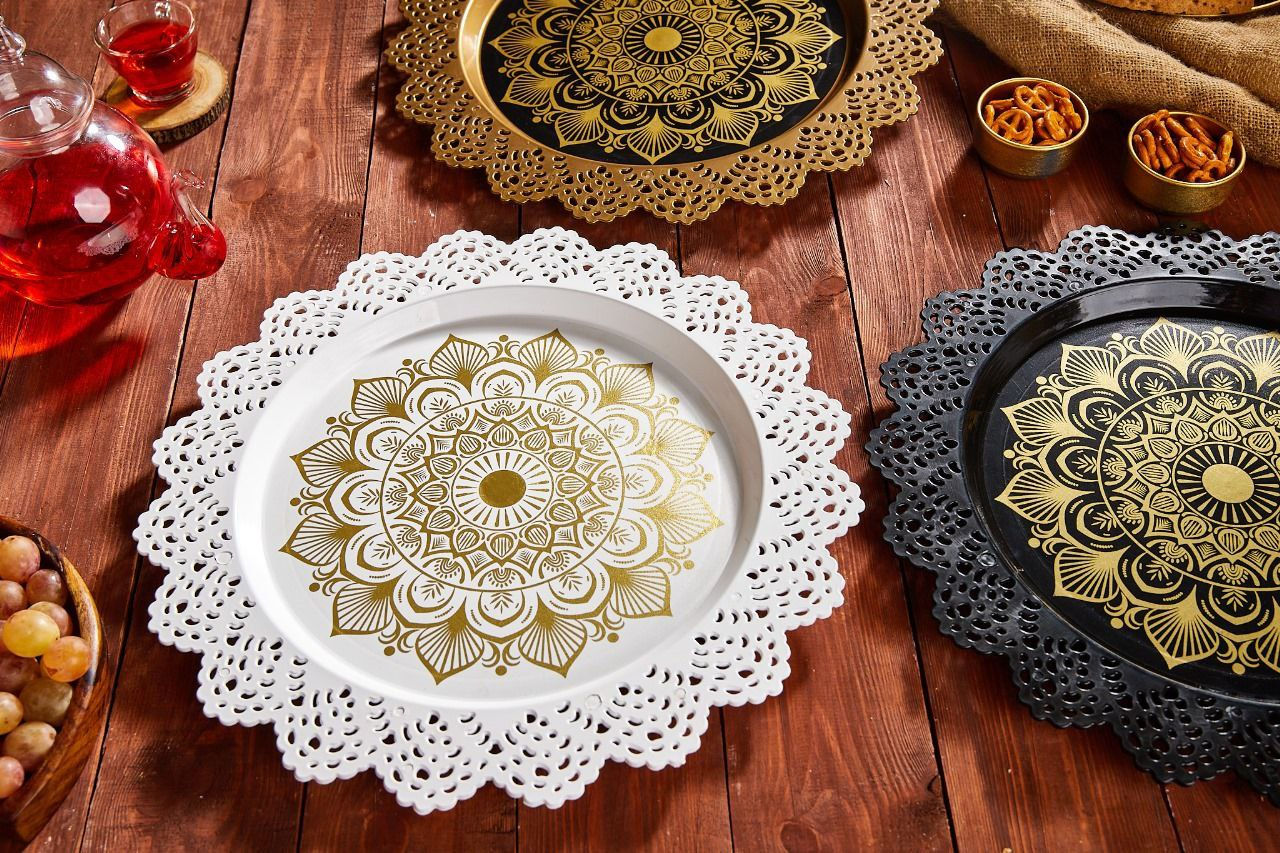 Plastic Decorative Mandala Tray