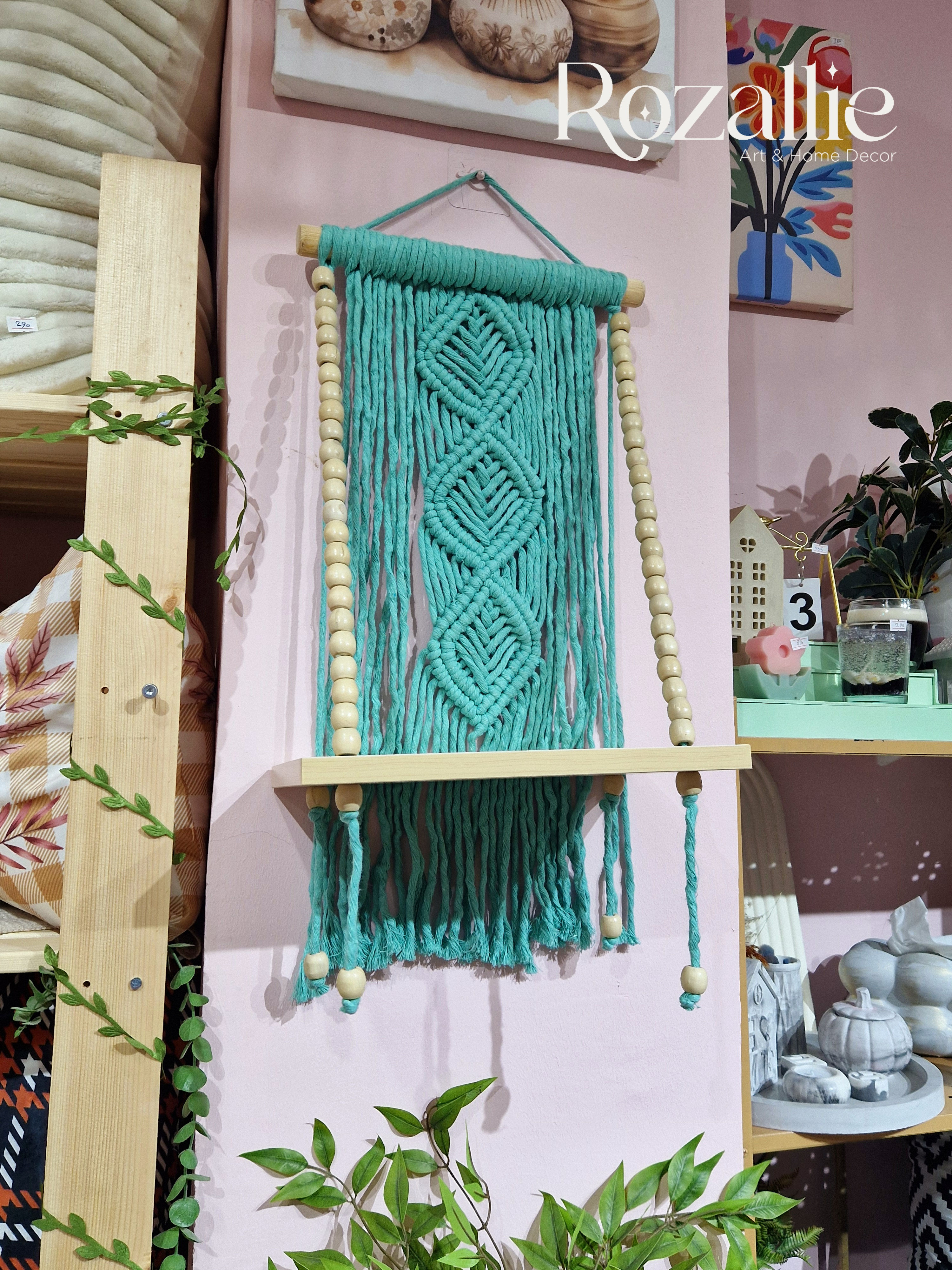 Macrame Wall Hanging Shelf