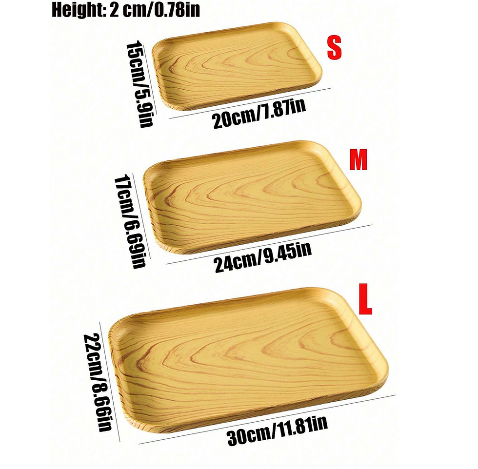 Thumbnail: Wooden Design Serving Tray