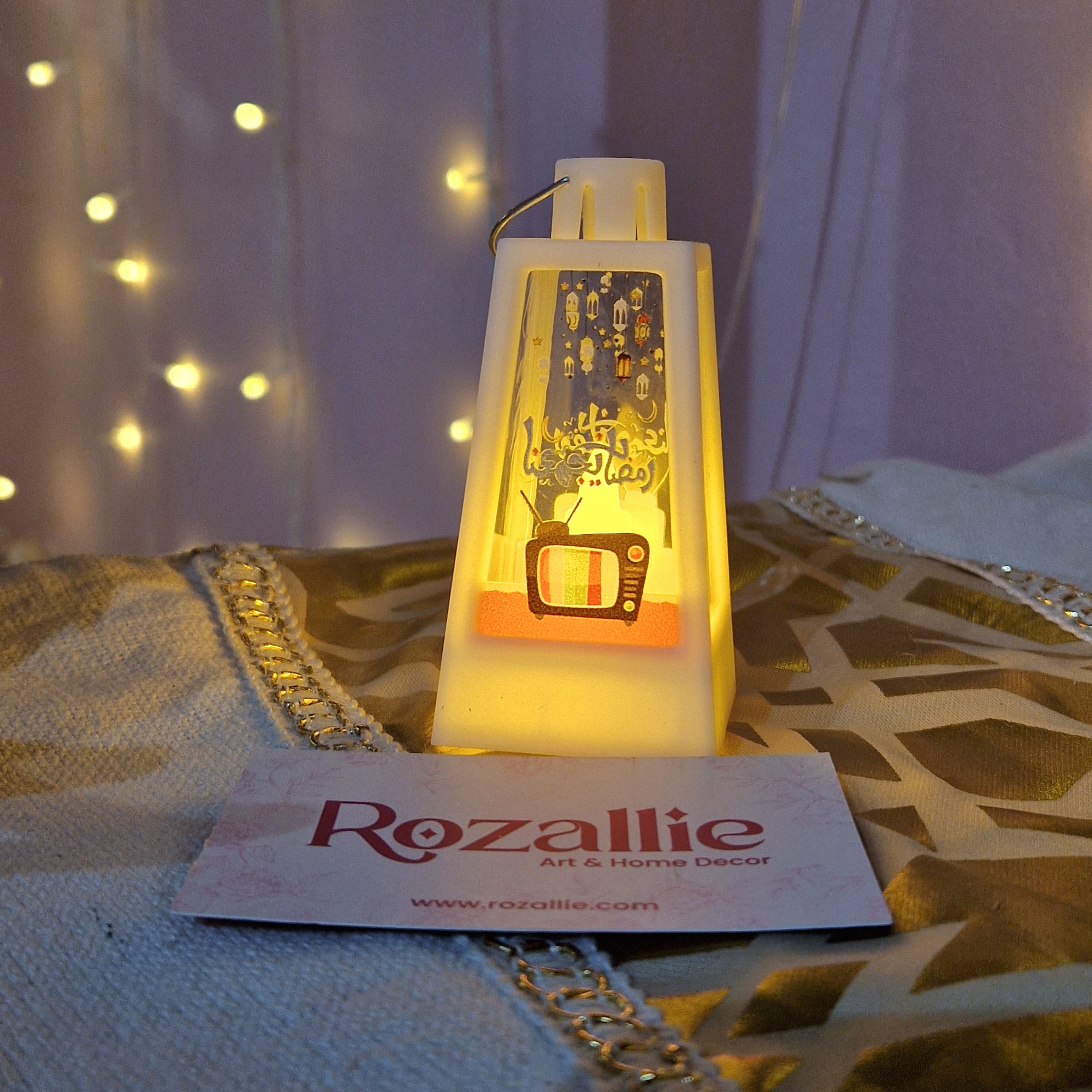 Mini White Acrylic Lantern