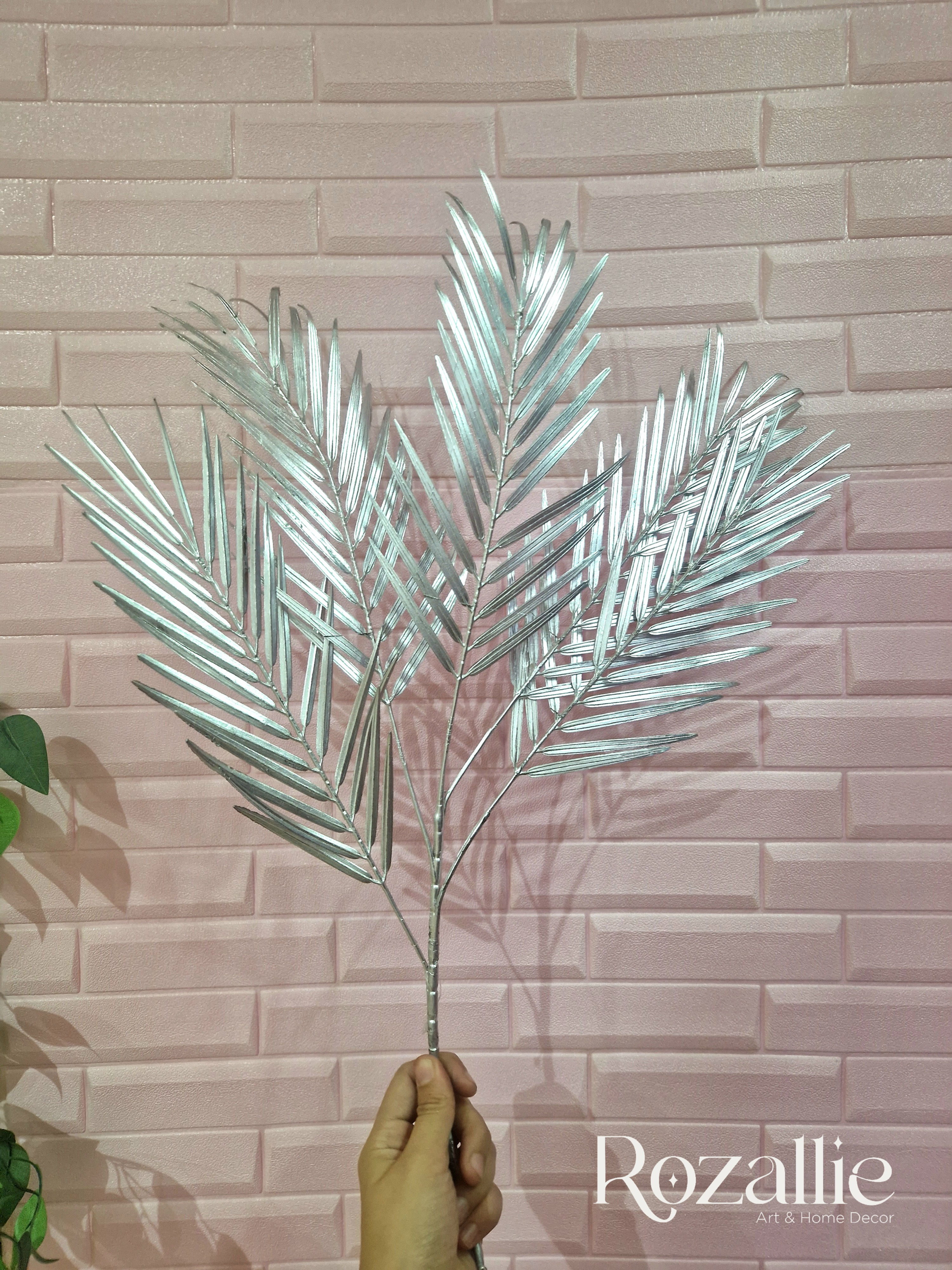1 Branch  Artificial Silver Leafs