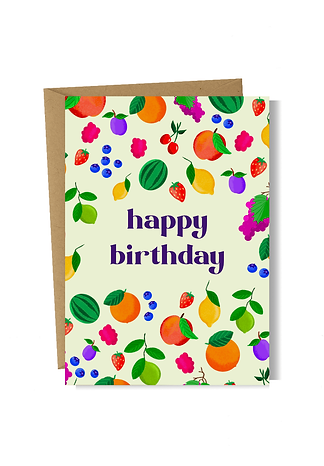 Illustrated A6 greetings card for sale