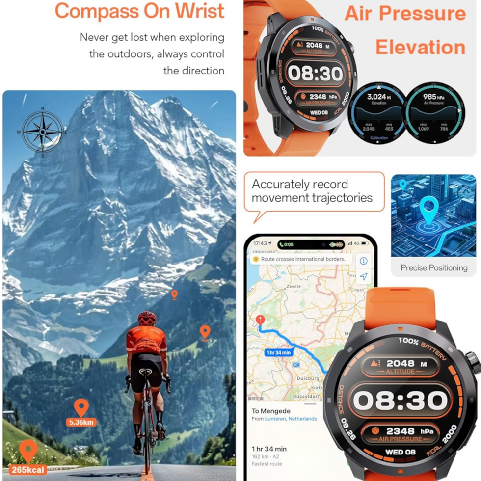 Thumbnail: Shyenah MG03 executive GPS Tracking Sports & Outdoor Smartwatch