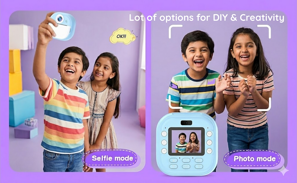 Thumbnail: Kids Instant Thermal Print Camera with Dual Lens – Unlimited Printing, 12 MP