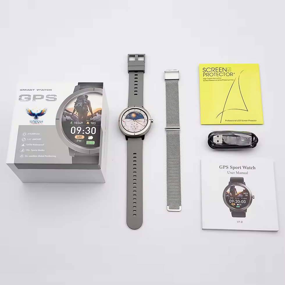 Thumbnail: DM76 Classic Round Design GPS Adventure Sports Smartwatch