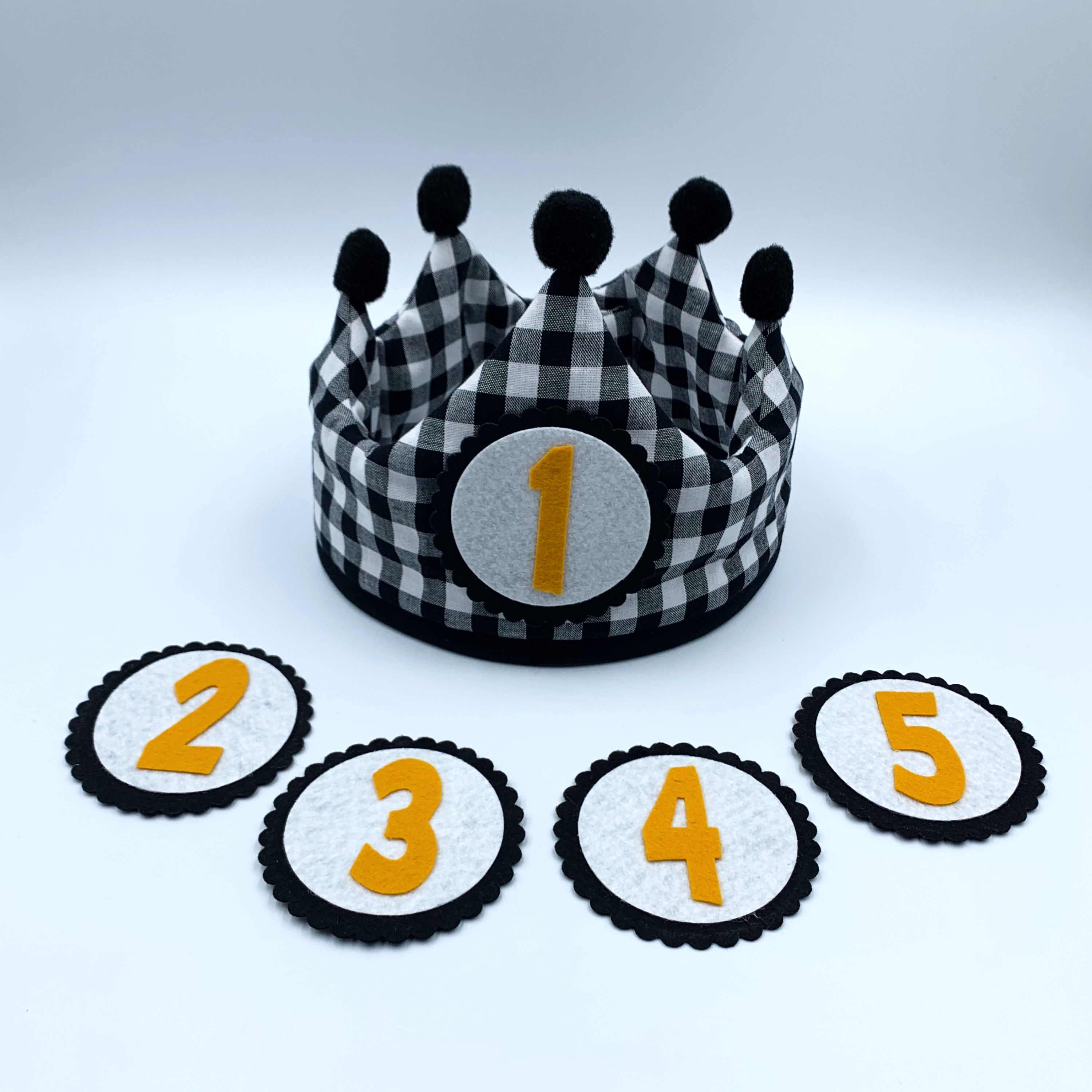 Corona aniversari "vichy negre"