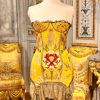 gold Versace corset 2002