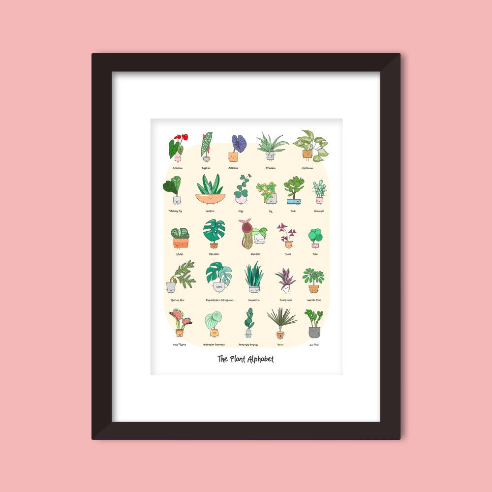 THE PLANT ALPHABET ART PRINT