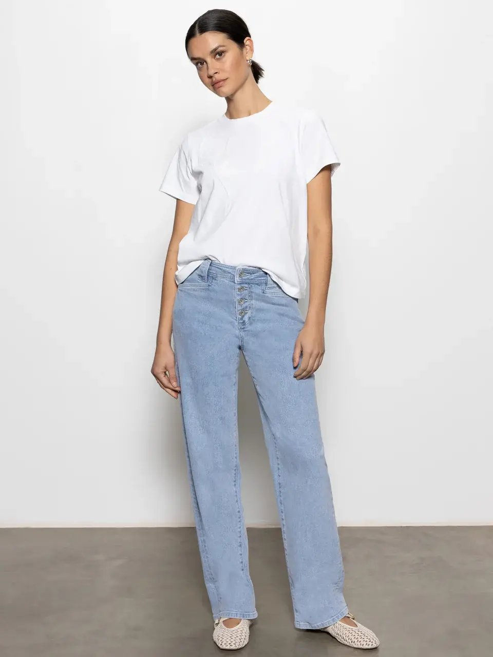 Thumbnail: Luna Cuffed Jean Blue Moonlght