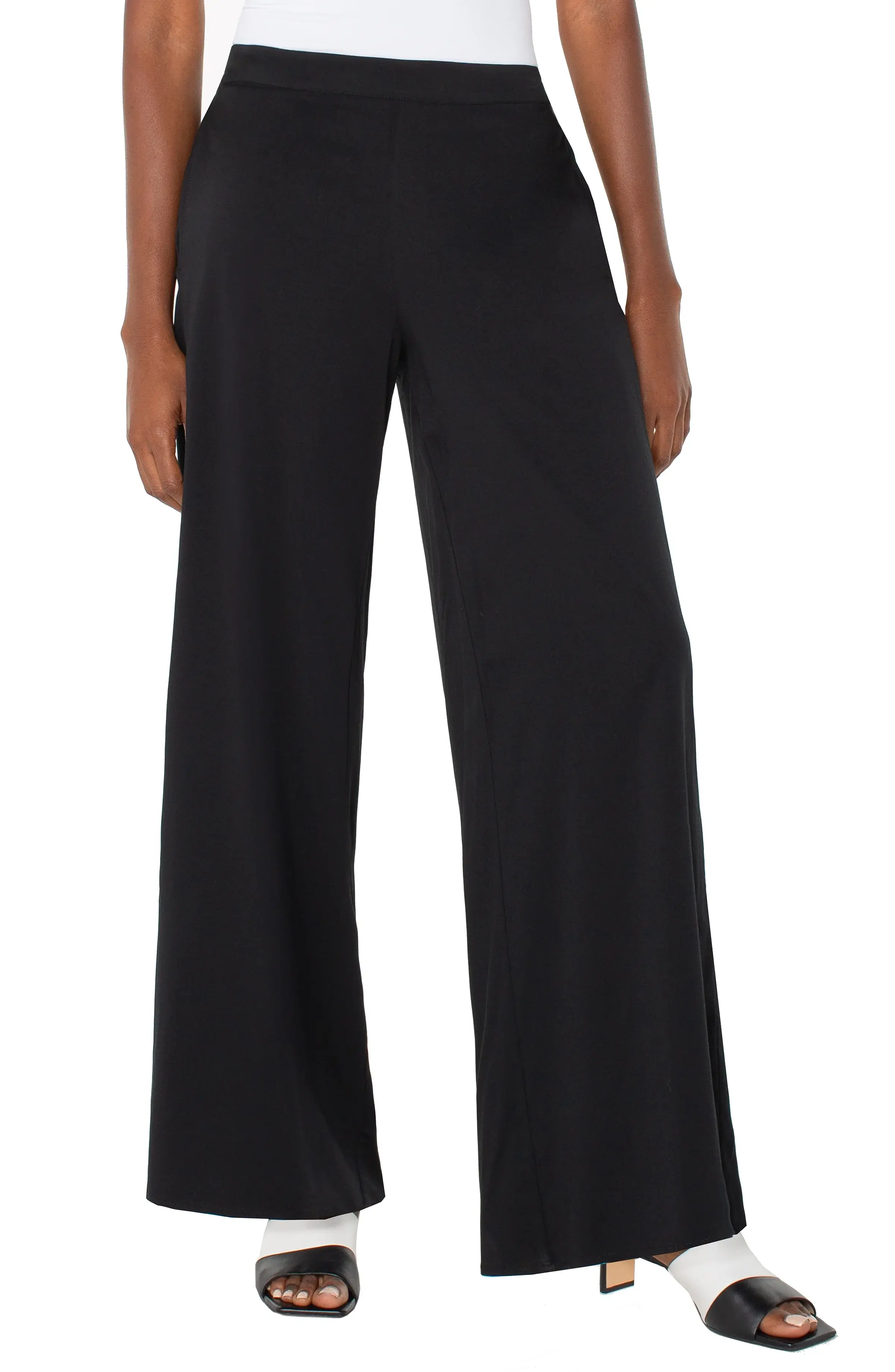 Pull On Palazzo Pant Black